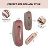 Kitsch 3pc (Terracotta) Flat Hair Clips for Women - Recycled Lay Flat Claw Clips for Thick Hair | Flat Hair Claw Clips | Flat Claw Clips for Thin Hair, Flat Clips for Hair | Hair Accessories for Girls