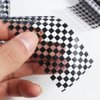Nail Art Stickers DIY Nail Art Decorations Manicure Checker Board Black White Lattice Fashion Nail Foils for Women Girls
