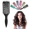 Curl Defining Brush,2024 Best Curly Hair Brush,Vented Hair Brush for Detangling, Shaping and Defining Curls For Women and Men Less Pulling (Black)