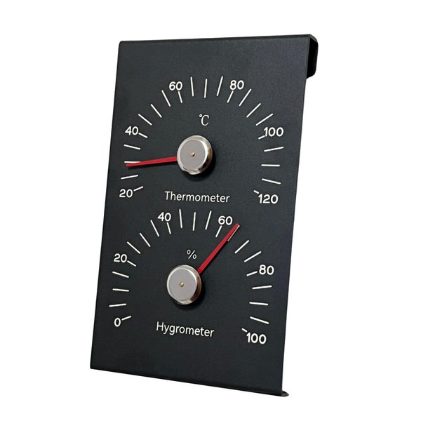 Sauna Thermometer & Hygrometer 2.0, 100% Anodized Aluminum, Celsius Reading, Premium 2-in-1 Indoor Sauna Room Temperature and Humidity Monitor