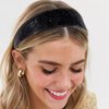 Amariver Black Rhinestone Headbands Sparkly Glitter Hair Band for Women Fashion Crystal Thick Headband Diamonds Wide Beaded Head band Bling Jeweled Hair Hoops Stylish Hair Accessories for Women Girls
