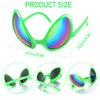 Bencailor 12 Pack Halloween Alien Glasses with Lenses Novelty Funny Glasses Alien Costume Accessories for Halloween Cosplay (Mixed Colors)