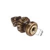 uxcell Bronze Cap Knob Lamp Shade Finial Decoration Dual Thread 1-3/8 Inch High 2Pcs