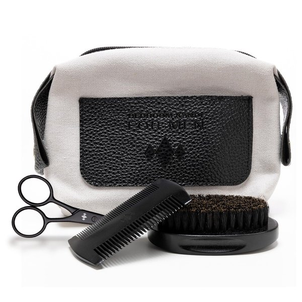 Bedroom Kandi for Men Beard Grooming Kit | Brush, Comb, Scissors and Bag Set by Kandi Burruss | Grooming kit for Textured Hair, Beards & More!