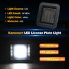 LED License Plate Light Compatible with 2015 2016 2017 2018 2019 2020 F150 Accessories License Plate Lights Assembly Tag Lamp Smoke Lens 6000K White