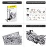 Piececool 3D Metal Puzzles for Adults, DIY 3D Motorcycle Model Kits, Brain Teaser Puzzles for Teen Students Men Craft Kits Toys, Great Birthday Gifts, 72 Pcs