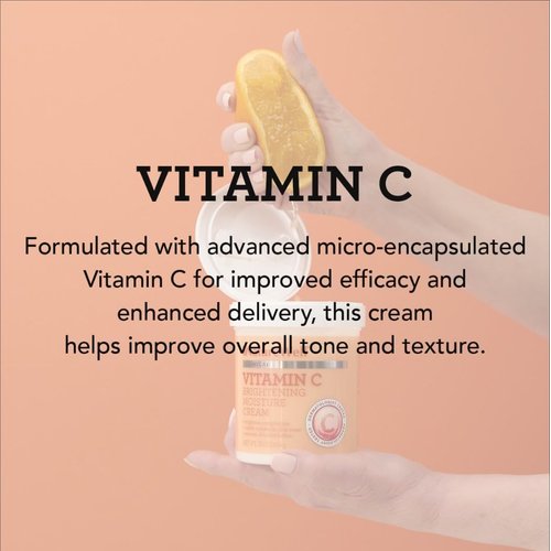 NATURE WELL Clinical Vitamin C Brightening Moisture Cream for Face & Body, Anti-Aging Skincare, Firming, Nourishing Hydration, Reduces Discoloration, Improves Overall Tone & Texture, 10 Oz