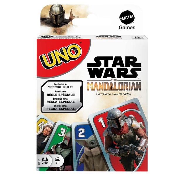 Star Wars The Mandalorian UNO Playing Card Party Game for up to 10 Players