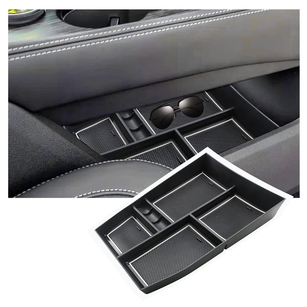 Fit Nissan Rogue Lower Console Organizer,for Nissan Rogue Accessories Lower Console Storage Glove Tray with Coin Holder Compatible with 2021 2022 2023 2024 Nissan Rogue(S/SL/SV/Platinum)
