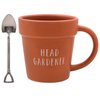 The Leonardo Collection Head Gardener Mug & Spoon Green Fingers, Tea and Coffee Mugs for Hot Drinks | Fine China Printed Mugs for Kitchen & Home | Reusable Ceramic Cups for Every Occasion