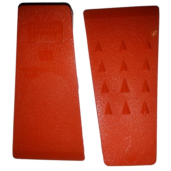 Timber Savage 5.5 Inch Barbed Felling Wedge Chain Saw Logging Supplies Set of 2