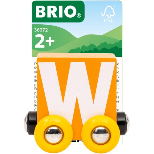 BRIO – Letter Train W | Wooden Train Set Accessory Toy for Kids Age 2 Years Up