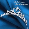 Sibba Princess Crown Tiara Girls Headband Hair Hoop Tiara Rhinestone Crystal Pearl Tiara Tiara Head Crown for Women Girls Wedding Prom Party Costume Christmas Gifts, One Size, Non-Precious Metal, NO