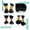 [For Wedding] YoungSee U Tip Hair Extensions Black U Tips Human Hair Extensions Jet Black U Tip Hair Extensions Real Human Hair 22In Keratin Hair Extensions Black Pre Bonded Hair Extension 50s/50g