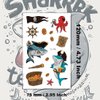 Ooopsiun Shark Pirate Temporary Tattoos for Boys - 12 Sheets Ocean Shark Birthday Party Favors Decorations Supplies for Boys Kids