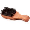 Fendrihan Natural Genuine Pure Boar Beard or Hair Brush with Pearwood Handle, Small 6.7" MADE IN GERMANY