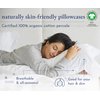 California Design Den 100% Organic Cotton Pillow Cases Queen/Standard Set of 2, Authentic GOTS Certified, Soft & Cooling Percale Weave Cotton Pillowcases (Bright White)