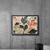 Abstract Botanical Art Boho Earth Tone Burnt Orange Sage Green Peach Art Organic Minimalist Botanical Print Decor Canvas, Arts