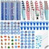YOOIPI 192 Pcs Christmas School Stationery Set Winter Snowflake Stationery Gifts Christmas Goodie Bags Classroom Exchange Gifts Prizes Xmas Party Favors ﻿