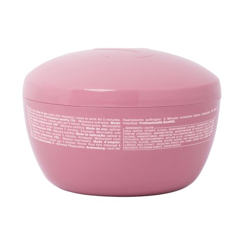 Alfaparf Milano Semi Di Lino Moisture Nutritive Hair Mask - Deep Conditioning Hair Repair Mask for Hydration & Shine - Sulfate, Paraben & Paraffin Free - Professional Quality Hair Care (6.76 oz)