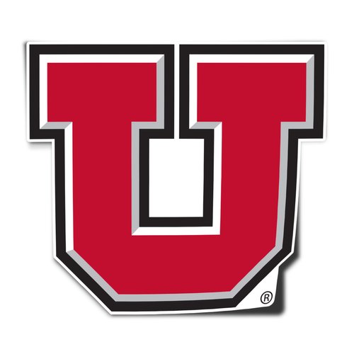 University of Utah Sticker U of Utes Vinyl Decal Laptop Water Bottle Car Scrapbook Sticker (IND 5)