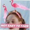 Yardenfun Flamingo Headband Pink Hair Accessories Pink Party Supplies Hawaiian Hair Accessories Tropical Headbands Flamingo Head Band Pink Flamingo Headband Summer Party Supply Party Props