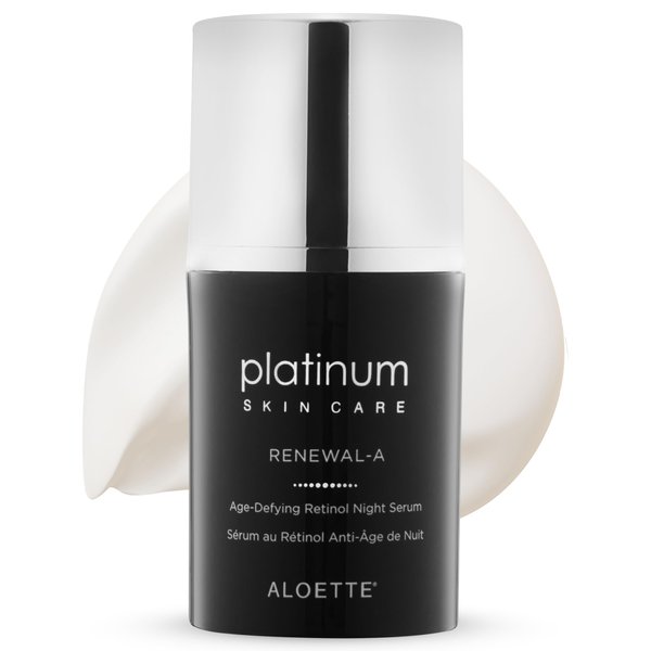 Aloette Retinol Serum for Face - Hydrating Vitamin C Face Serum with Niacinamide Hydrates, Plumps & Brightens Skin - Night Facial Serum Skincare for Fine Lines & Uneven Skin Tone, 0.54 Oz