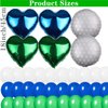 49 Pieces Golf Birthday Party Hole in One 1st Birthday Decorations Boys First Birthday Party Balloons Green Number 1 Balloon Latex Balloons for Boys Sports Theme Birthday Baby Shower Party (Blue)