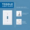 Franklin Brass Classic Architecture (1-Pack) Decorative Light Switch Cover Wall Plates Brushed Nickel 4-Gang Wall Plate Quad Switch/Toggle Plate Guards Electrical Outlet Covers W35227-SN-C