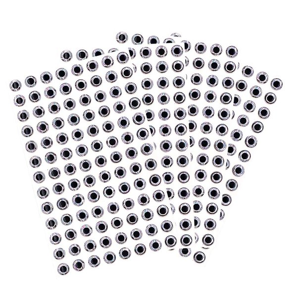 3D Fish Lure Eyes - 8mm Sliver - 400 pcs - Item #821