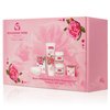 Bulgarian Rose Moisturizing Daily Regimen 5 Piece Gift Set - Rose Day Cream, Rose Night Cream, Exfoliating Face Mask, Rose Soap, Rose Soap Sponge