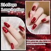 Wimocacy Cat Eye Gel Nail Polish Holographic Glitter Gel Polish Magnetic Nail Polish with Magnet for Salon Nail Art Home DIY (Ruby Red)