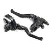 LisylineAuto 7/8" 22mm Motorcycle Brake Lever Handlebar Brake Master Cylinder Clutch Lever Left & Right Set Compatible with Harley Honda Kawasaki Suzuki Yamaha Black