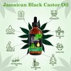 120ml Jamaican Black Castor Oil, Organic Body Massage Castor Oil, Castor Oil Organic Cold Pressed Unrefined, Hair Treatment Oil for Eyelashes, Eyebrows Growth, Skin Moisturizer