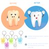 Healifty Dental Floss Mini Box Floss Picks Keychain Dental Floss for Home and Travel 5pcs