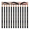 5 Pcs Waterproof Dual-Sided Fine Tip Brow Pencils Pack,Ultra-Fine Mechanical Pencil,Draws Tiny Brow Hairs, Defines, Fills Brows, Shapes, Contours, Combs, (Pack of 5)-Black