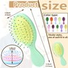 TKOnline 10 Pack Small Hair Brush Air Cushion Hairbrush Travel Detangling Brush Oval Scalp Massage Combs Mini Wet Hair Brush for Women Girls