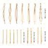 ULTECHNOVO 17 Pieces Bobby Pin Hair Pin Geometric Metal Hair Clip Hair Barrettes for Women Girl Hair Styling Pins Minimalist Hair Decorative Wedding Dainty Accessories Headwear (Gold, Mixed Style)