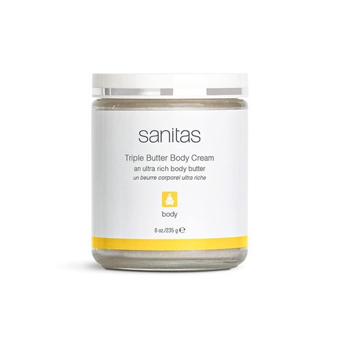 Sanitas Skincare Triple Butter Body Cream, Body Butter, Dry Skin, Shea Butter, Antioxidants, 8 ounces
