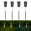 Anordsem Solar Garden Pathway Lights Outdoor Waterproof 4 Pack,Solar Powered Solar Walkway Lights for Outside Garden Decor,Solar Lights for Yard Patio Path Driveway Landscape