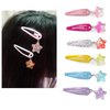 AACKS Girls Star Hair Clips Star Hair Barrettes Cute Hair Clips Metal Snap Hair Pins Star Hair Accessories for Girls Kids