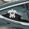 Hibiscus Sea Turtle Car Decal - Stickers for Laptop - Durable Vinyl Car Decal - Easy to Apply and Remove - Outdoor and Indoor Use - Adds A Personal Touch to Your Ride