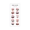 Horror Villain Slasher Blood Splatter Halloween Nail Decals Clear Water Transfer Nail Wraps Fun Halloween Trick or Treat Nail Art Supplies (30MM SHORTY)