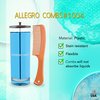 Allegro Comb 1004 Wide Teeth Detangling Combs For Women, Stylists, Curly Hair Teasing Comb Mens Comb 2 Piece (Tan)