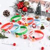 Morcheiong 10/20 Pieces Merry Christmas Rubber Bracelets Silicone Wristbands for Holiday Party Goodies Bags Stuffers Filler Favors Classroom Prizes School Class Exchange Supplies (10)