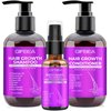 Hair Growth Shampoo and Conditioner Set W/Rosemary Oil Hair Growth Serum,Biotin Argan Oil Castor Oil Coconut Keratin Shampoo for Thinning Hair and Hair Loss,Deep Conditioner for Dry Damaged Curly Hair
