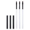 3PCS Nail Clean Up Brushes for OPI Nail Polish Remover, Brushes for Cleaning Polish Mistakes on the Cuticles, Acetone Resistant Nail Brushes for Nail Art and Designs（Jade Clear ）