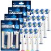 Professional White Replacement Brush Heads w/ 3D Whitening, Compatible with Oralb Braun Electric Toothbrush- 16 Pro Style- Fits The Oral-B Kids Care 1000 Etc.