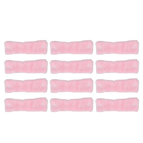 Coral Fleece Hair, 12pcs Heatless Coral Fleece Hair Rollers Hair Curlers DIY Hair Styling Tools for Long short HairCoral Fleece Hair Rollers