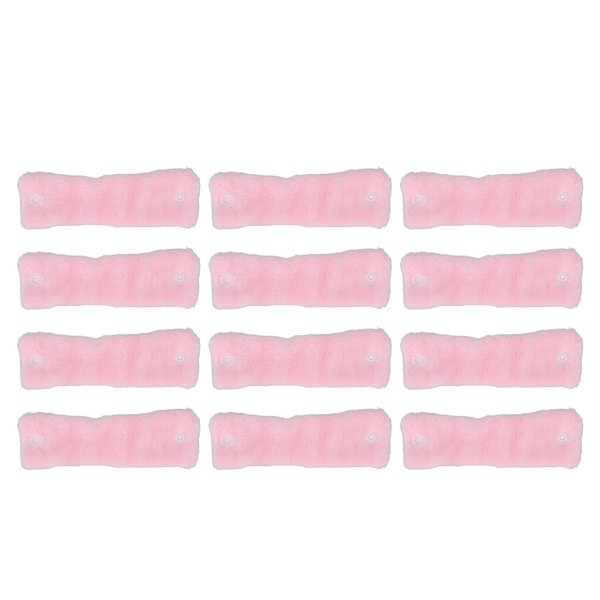 Coral Fleece Hair, 12pcs Heatless Coral Fleece Hair Rollers Hair Curlers DIY Hair Styling Tools for Long short HairCoral Fleece Hair Rollers